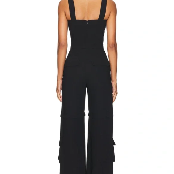 Amanda Uprichard x REVOLVE Frida Jumpsuit in Black